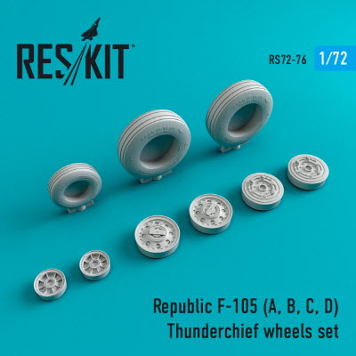 [사전 예약] RS72-0076 1/72 F-105 (A,B,C,D) \"Thunderchief\" wheels set (1/72)