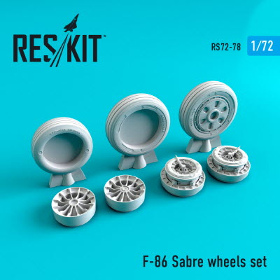 RS72-0078 1/72 F-86 \"Sabre\" wheels set (1/72)