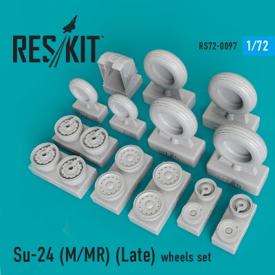 [사전 예약] RS72-0097 1/72 Su-24 (M,MR) late version wheels set (1/72)