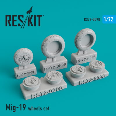 [사전 예약] RS72-0098 1/72 MiG-19 wheels set (1/72)