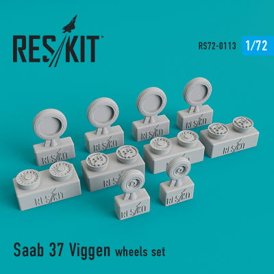 [사전 예약] RS72-0113 1/72 Saab 37 \"Viggen\" wheels set (1/72)