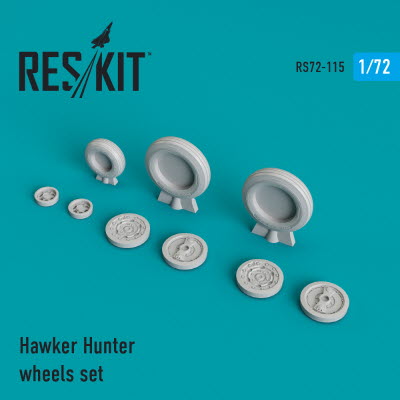 RS72-0115 1/72 Hawker Hunter wheels set (1/72)