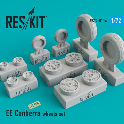 [사전 예약] RS72-0116 1/72 EE Canberra wheels set (weighted) (1/72)