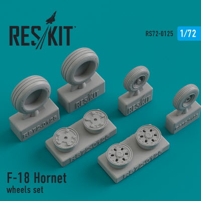 RS72-0125 1/72 F/A-18 \"Hornet\" wheels set (1/72)