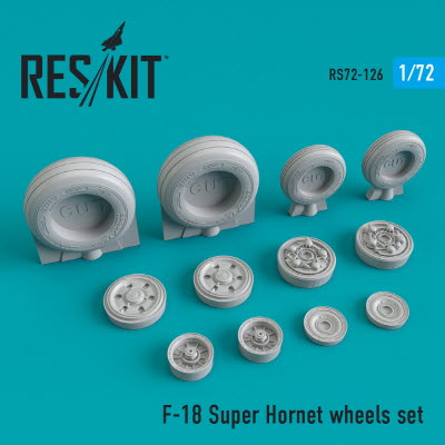 RS72-0126 1/72 F/A-18 \"Super Hornet\" wheels set (1/72)