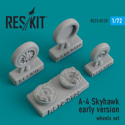 RS72-0129 1/72 A-4 \"Skyhawk\" early version wheels set (1/72)