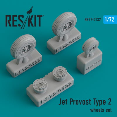RS72-0132 1/72 Jet Provost type 2 wheels set (weighted) (1/72)
