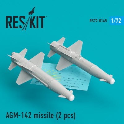 RS72-0145 1/72 AGM-142 missiles (2 pcs) (F-4, F-15, F-16, F-111) (1/72)