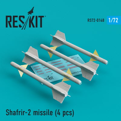 RS72-0148 1/72 Shafrir-2 missiles (4 pcs) (Mirage 3C, Mirage 3CJ, Super Mystère) (1/72)