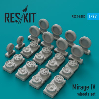 RS72-0150 1/72 Mirage IV wheels set (1/72)