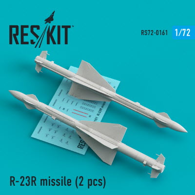 [사전 예약] RS72-0161 1/72 R-23R missiles (2 pcs) MiG-23 (1/72)
