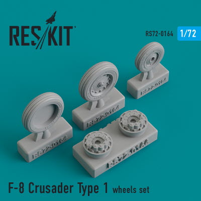 RS72-0164 1/72 F-8 \"Crusader\" type 1 wheels set (1/72)