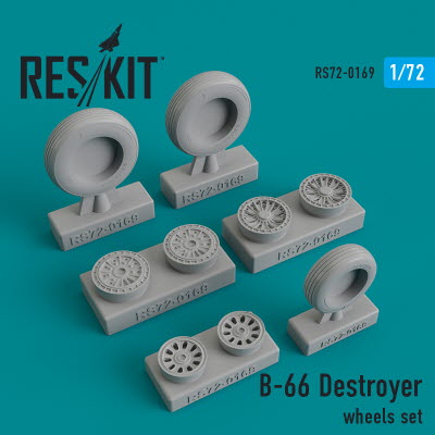 RS72-0169 1/72 B-66 \"Destroyer\" wheels set (1/72)