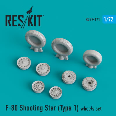 RS72-0171 1/72 F-80 \"Shooting Star\" (Type 1) wheels set (1/72)