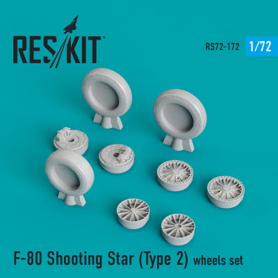 RS72-0172 1/72 F-80 "Shooting Star" (Type 2) wheels set (1/72)