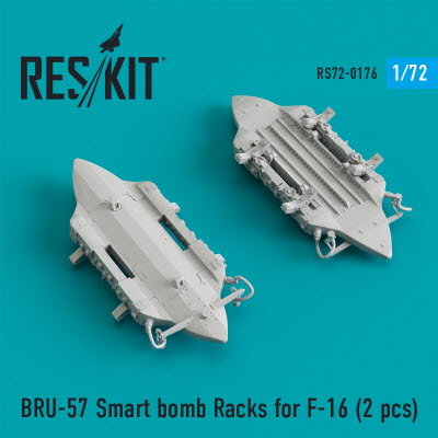 RS72-0176 1/72 BRU-57 Smart bomb Racks for F-16 (2 pcs) (1/72)