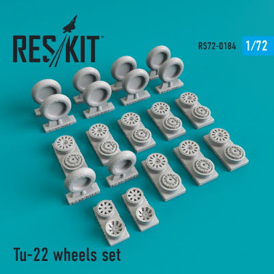 RS72-0184 1/72 Tu-22 wheels set (1/72)