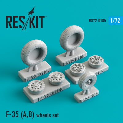 RS72-0185 1/72 F-35 (A,B) wheels set (1/72)