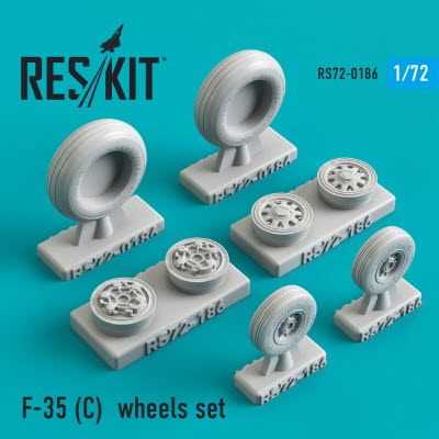 [사전 예약] RS72-0186 1/72 F-35C wheels set (1/72)