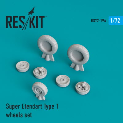 RS72-0194 1/72 Super Etendard type 1 wheels set (1/72)
