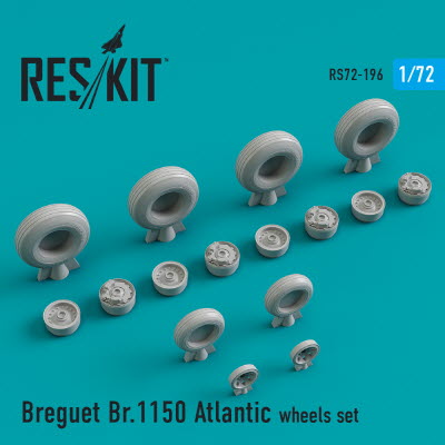 RS72-0196 1/72 Breguet Br.1150 \"Atlantic\" wheels set (1/72)