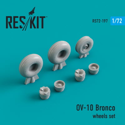 [사전 예약] RS72-0197 1/72 OV-10 "Bronco" wheels set (weighted) (1/72)