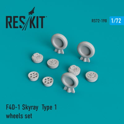 RS72-0198 1/72 F4D-1 \"Skyray\" type 1 wheels set (1/72)