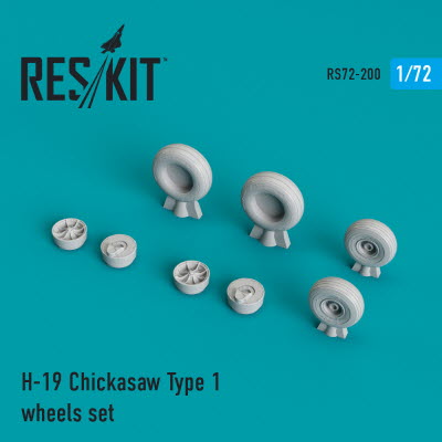RS72-0200 1/72 H-19 \"Chickasaw\" type 1 wheels set (1/72)