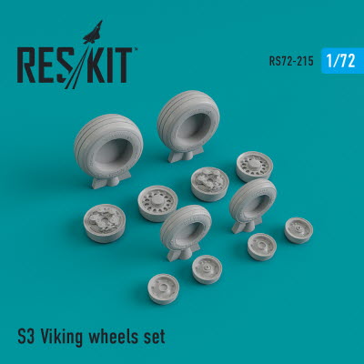 RS72-0215 1/72 S-3 \"Viking\" wheels set (1/72)
