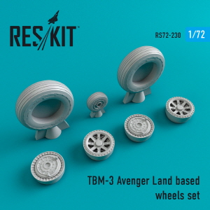 RS72-0230 1/72 TBM-3 \"Avenger\" Land based wheels set (1/72)