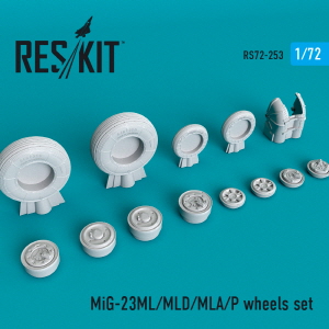 [사전 예약] RS72-0253 1/72 MiG-23 (ML,MLD,MLA,P) wheels set (1/72)