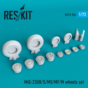 [사전 예약] RS72-0254 1/72 MiG-23 (UB,S,MS,MF,M) wheels set (1/72)