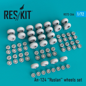 [사전 예약] RS72-0264 1/72 An-124 "Ruslan" wheels set (1/72)