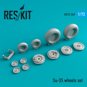 RS72-0269 1/72 Su-35 wheels set (1/72)