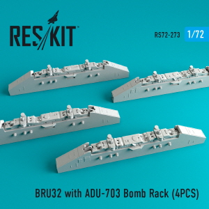 RS72-0273 1/72 BRU-32 with ADU-703 Bomb racks for F-14 (A, B,D) (4 pcs) (1/72)