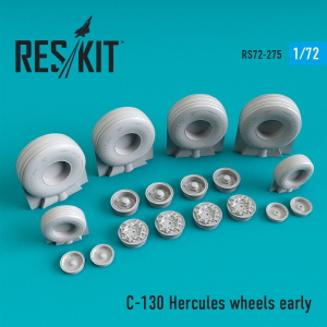 [사전 예약] RS72-0275 1/72 C-130 \"Hercules\" wheels set early type (weighted) (1/72)