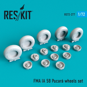 RS72-0277 1/72 FMA IA 58 Pucará (Pucara) wheels set (1/72)