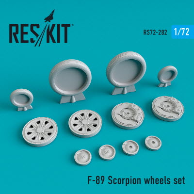 RS72-0282 1/72 F-89 \"Scorpion\" wheels set (1/72)