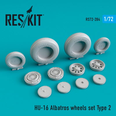 RS72-0284 1/72 HU-16 \"Albatros\" wheels set type 2 (1/72)