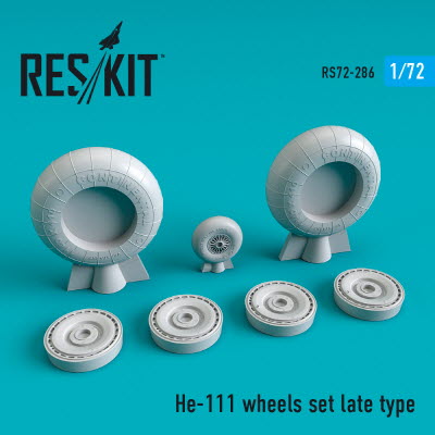 RS72-0286 1/72 He-111 wheels set late type (1/72)