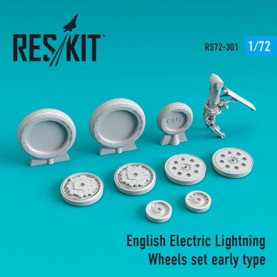 [사전 예약] RS72-0301 1/72 EE Lightning wheels set early type (1/72)
