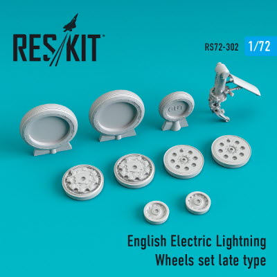 [사전 예약] RS72-0302 1/72 EE Lightning wheels set late type (1/72)
