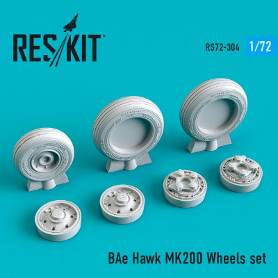 [사전 예약] RS72-0304 1/72 BAe Hawk MK200 wheels set (1/72)