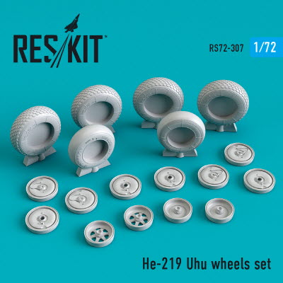 [사전 예약] RS72-0307 1/72 He-219 \"Uhu\" wheels set (1/72)