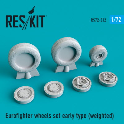 RS72-0312 1/72 Eurofighter wheels set early type (weighted) (1/72)