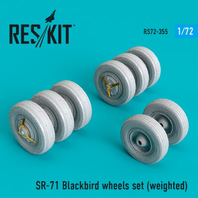 [사전 예약] RS72-0355 1/72 SR-71 \"Blackbird\" wheels set (weighted) (1/72)