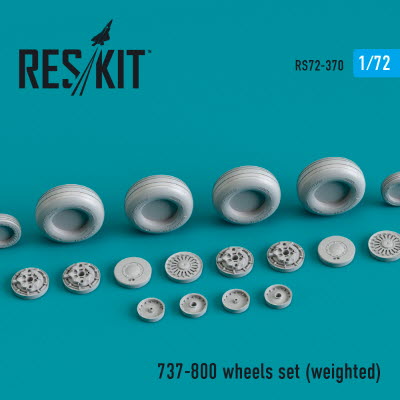 RS72-0370 1/72 737-800 wheels set (weighted) (1/72)