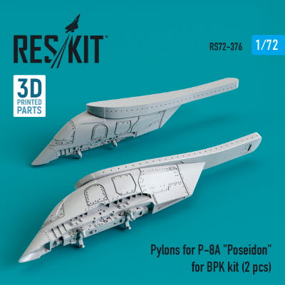 [사전 예약] RS72-0376 1/72 Pylons for P-8A \"Poseidon\" for BPK kit (2 pcs) (3D Printing) (1/72)