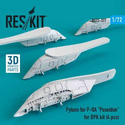 [사전 예약] RS72-0377 1/72 Pylons for P-8A \"Poseidon\" for BPK kit (4 pcs) (3D Printing) (1/72)