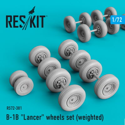 RS72-0381 1/72 B-1B \"Lancer\" wheels set (weighted) (1/72)